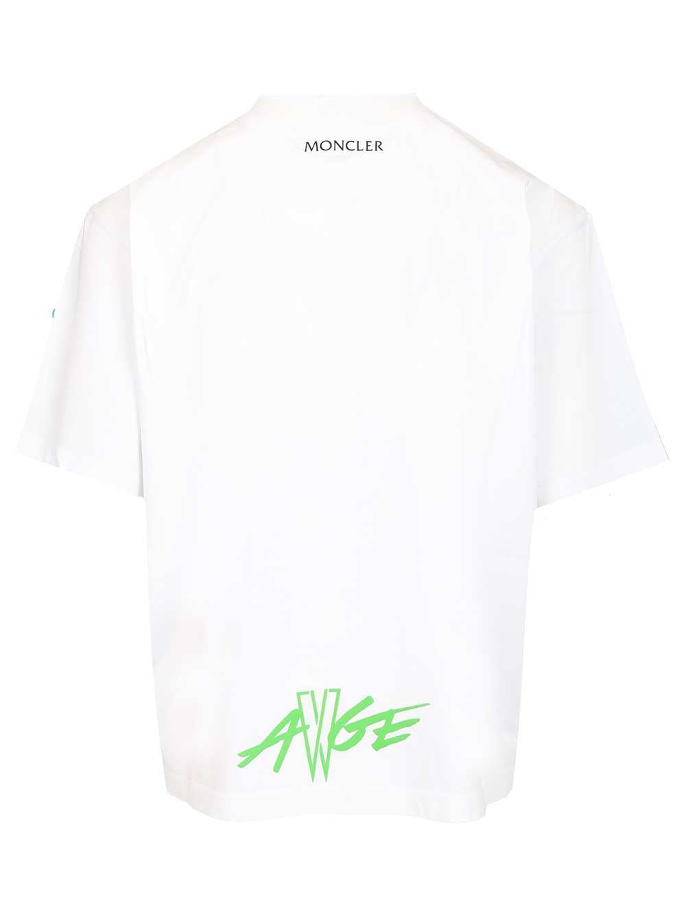 Moncler Short Sleeve Shirt Men’s Casual Button-Up Cotton White