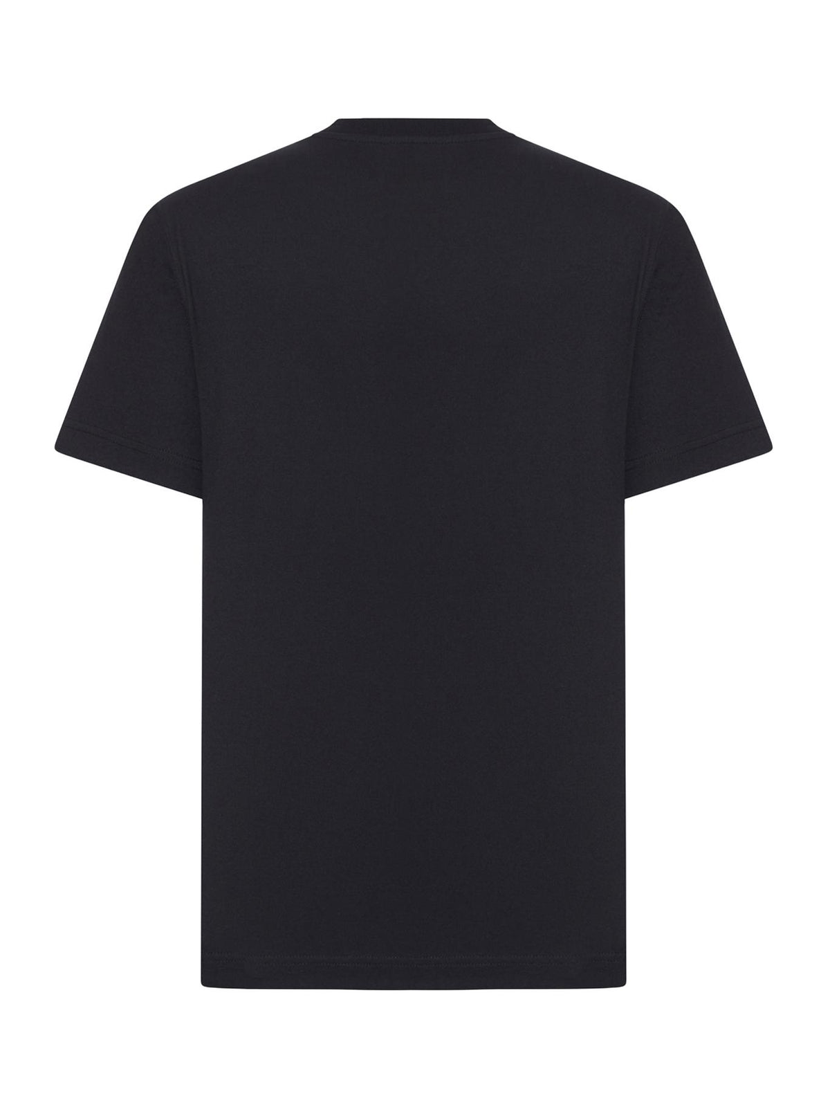 BURBERRY Black Short Sleeve Cotton T-Shirt for Men