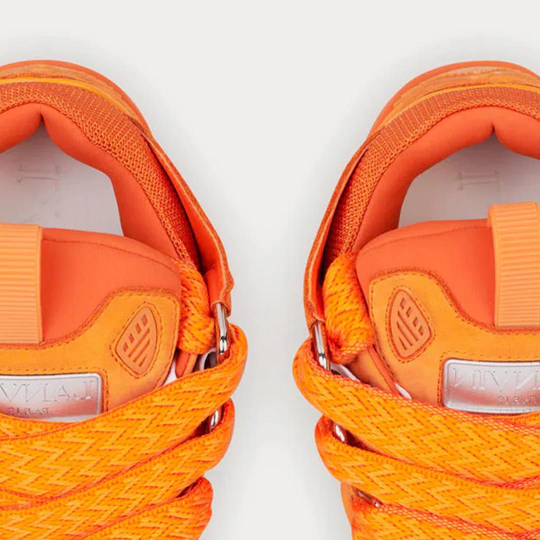 Lanvin Curve Sneakers Mango Orange Men’s Low-Top Shoes FMSKRK11 DRUC E23