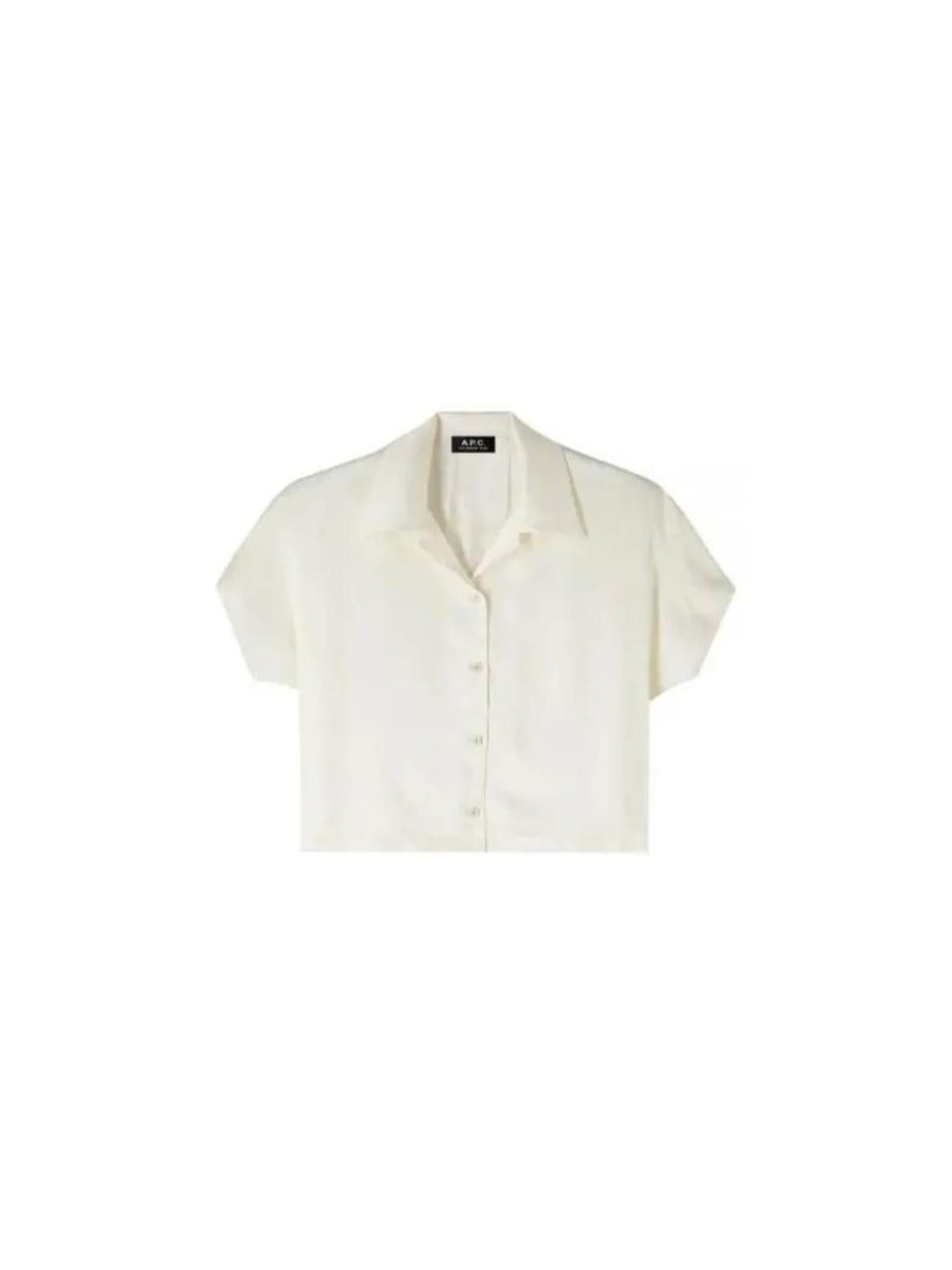 A.P.C. Chemisette Miley Blouse Cotton Beige