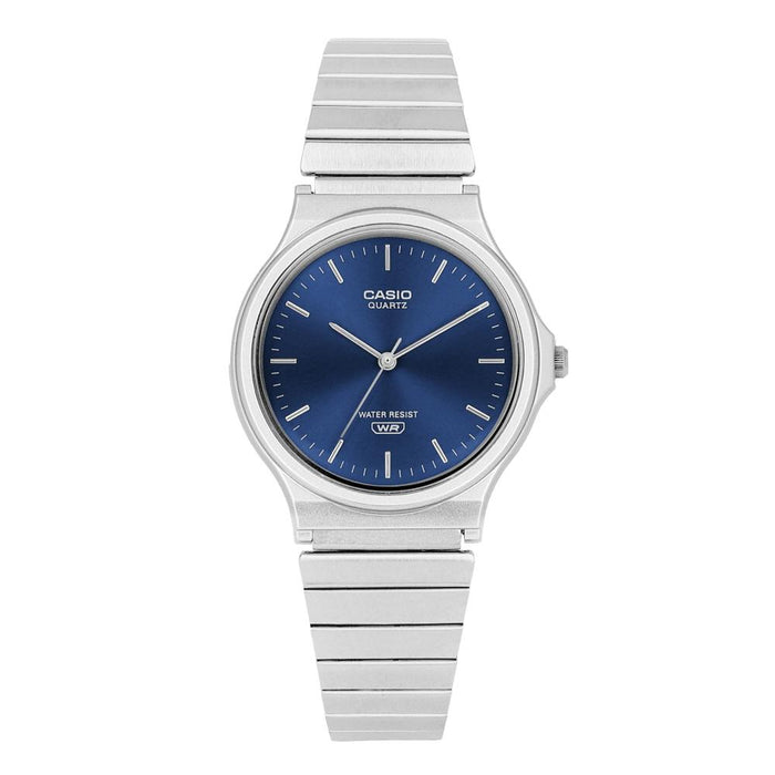 Casio Blue Analog Metal Watch for Students Men MQ 24DA 2ADF
