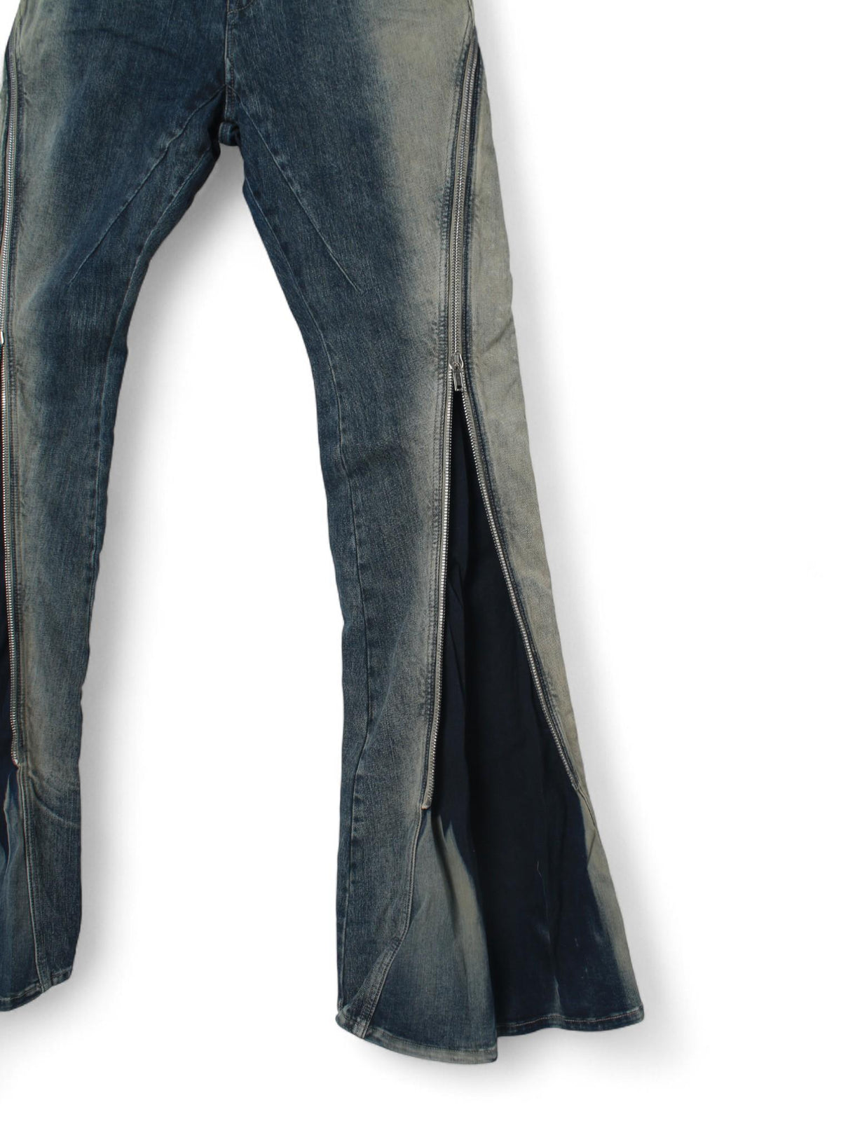 Rick Owens DRKSHDW Bolan Banana Mineral Pearl Degrade Denim DU01C6363 DMPDE 38D