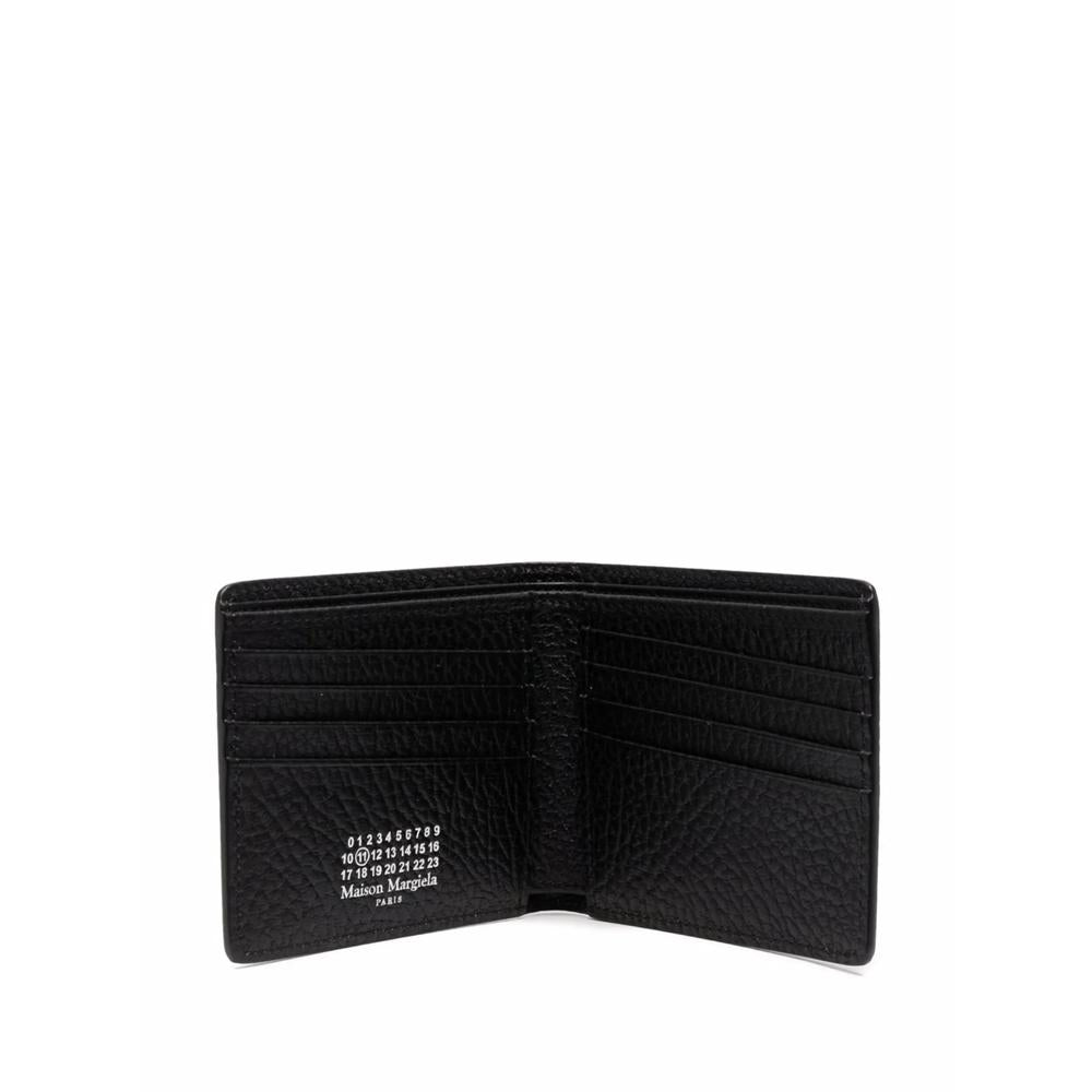 Maison Margiela Black Leather Bifold Wallet for Women