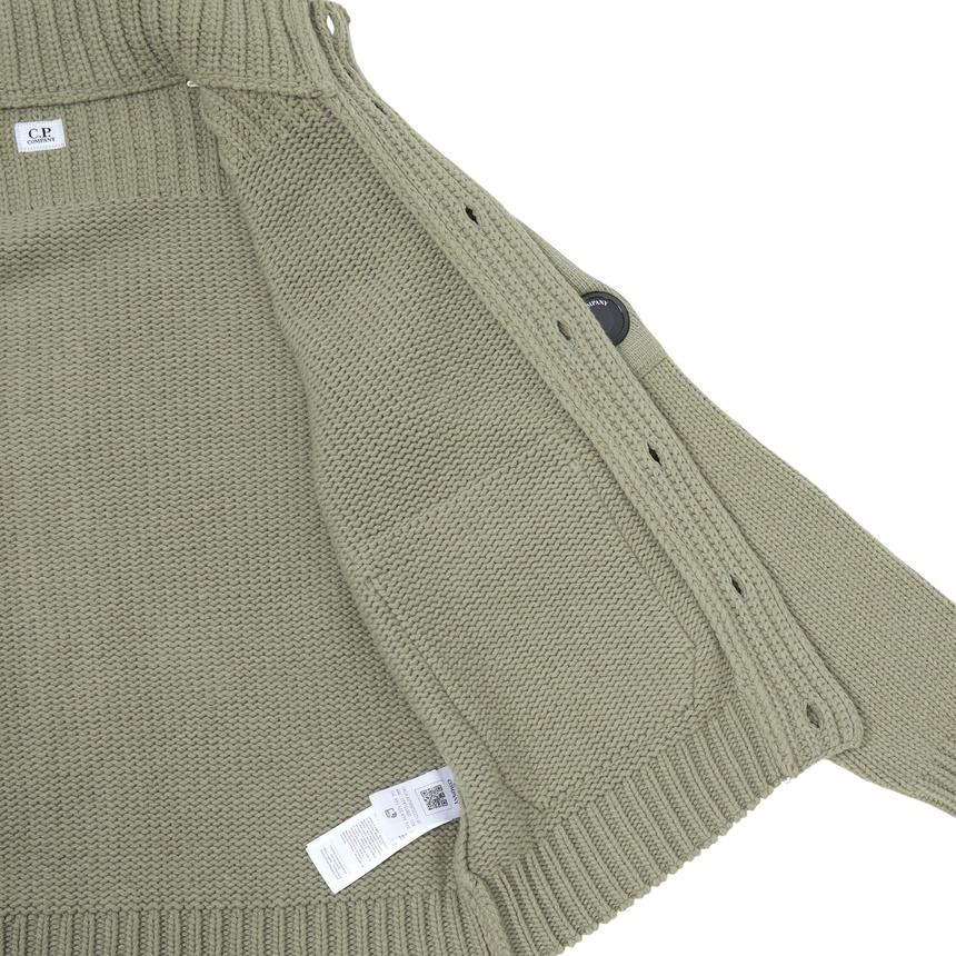 CP Company Men’s Knit Cardigan Green