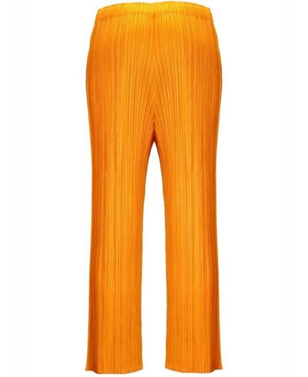 Issey Miyake Pleated Polyester Straight-Leg Pants