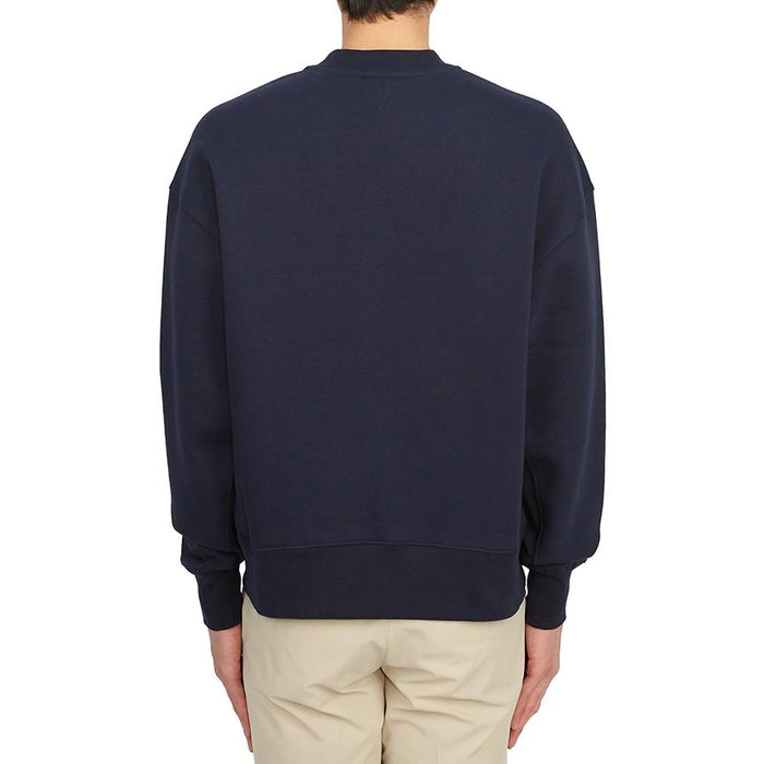 AMI Fleece Crewneck Sweatshirt Unisex Navy