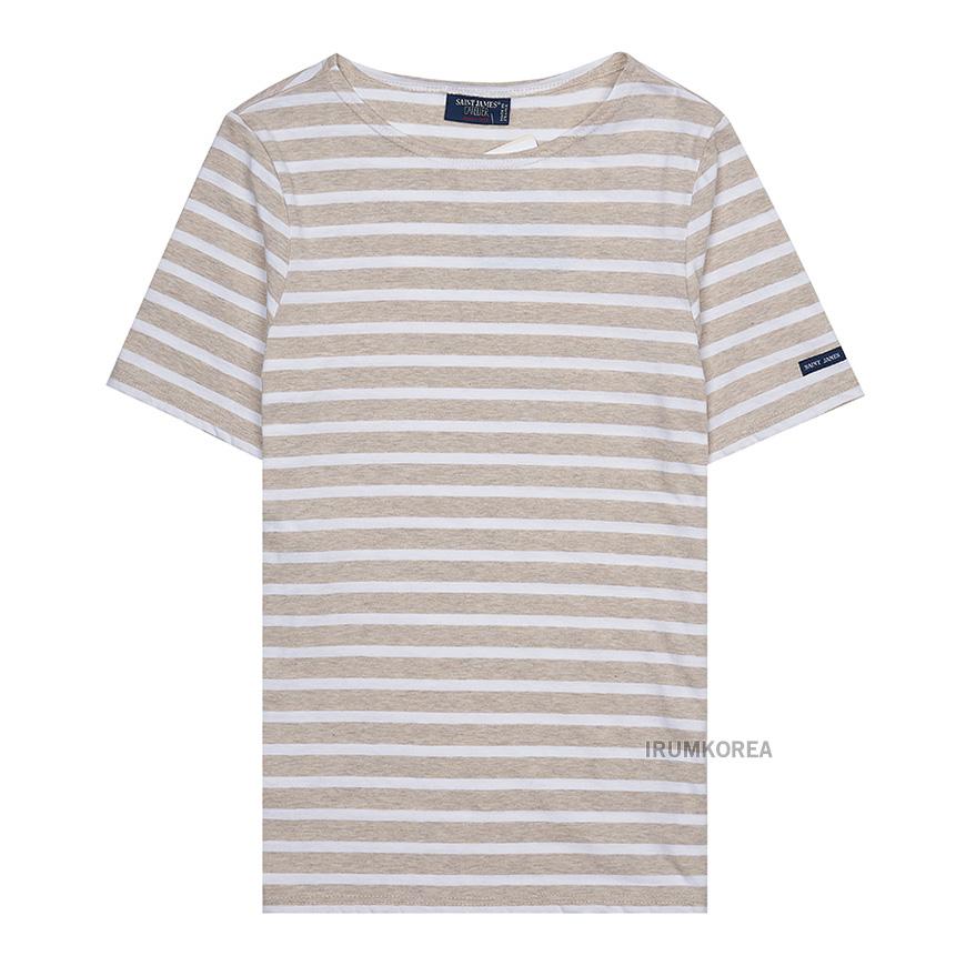 Saint James Unisex Levant Short Sleeve T-Shirt 9863 5I NATUREL NEIGE