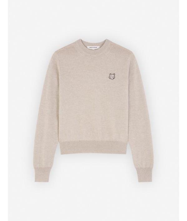 Maison Kitsune Fox Head Patch Regular Jumper Crewneck Sweate MW00801 KT1036 H218