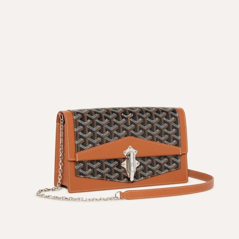 GOYARD Brown Black Tan Duchesse Marie Caroline Crossbody Ba DUCHESPMLTY01 CL03 P