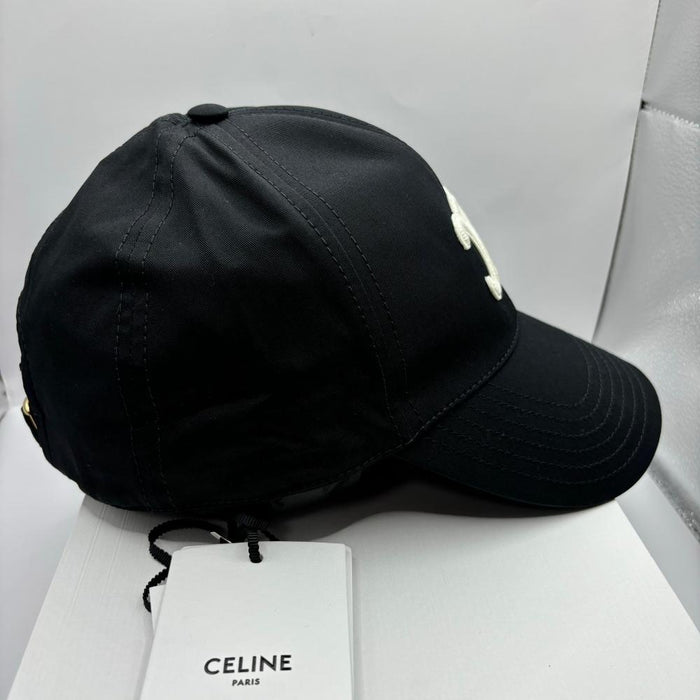 CELINE Triomphe Logo Baseball Cap Black/White Unisex 2AUT6969P