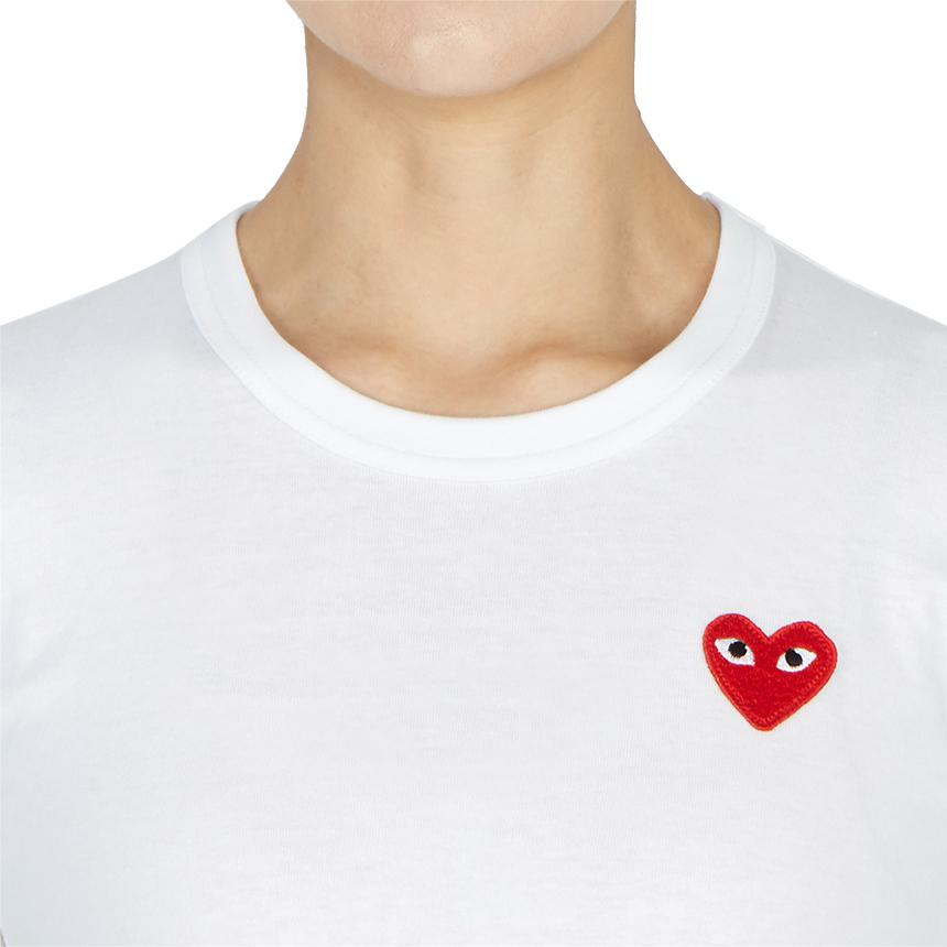 Comme des Garcons Red Heart Logo Women’s Long Sleeve T-Shirt AZ T117 051 2