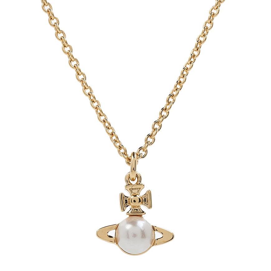 Vivienne Westwood Balbina Pendant Necklace for Women Silver Tone