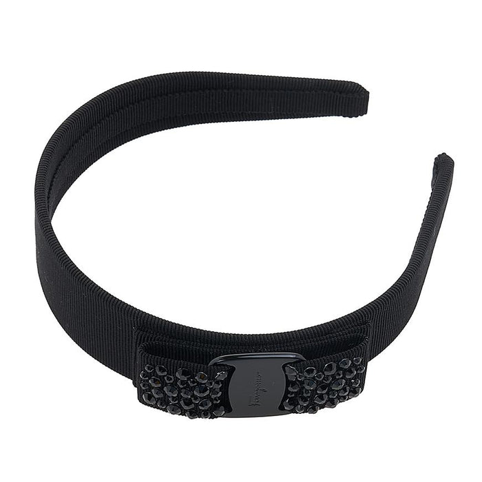 Ferragamo Women’s Bow Stud Hairband Black 0487758