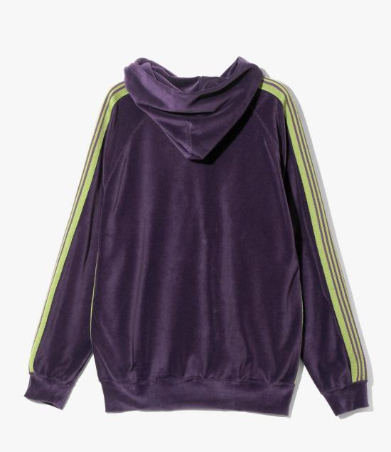 NEEDLES Women’s Hooded Sweatshirt QV320 PURPLE DOM