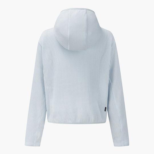 SALOMON Women's Hooded Sweatshirt Pullover Hoodie Top White/Bl S261002 HHD21 WBU