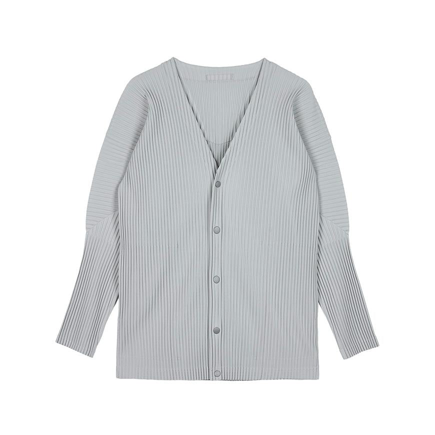 Issey Miyake Homme Plissé Men’s V-Neck Button Cardigan HP59JL541 11