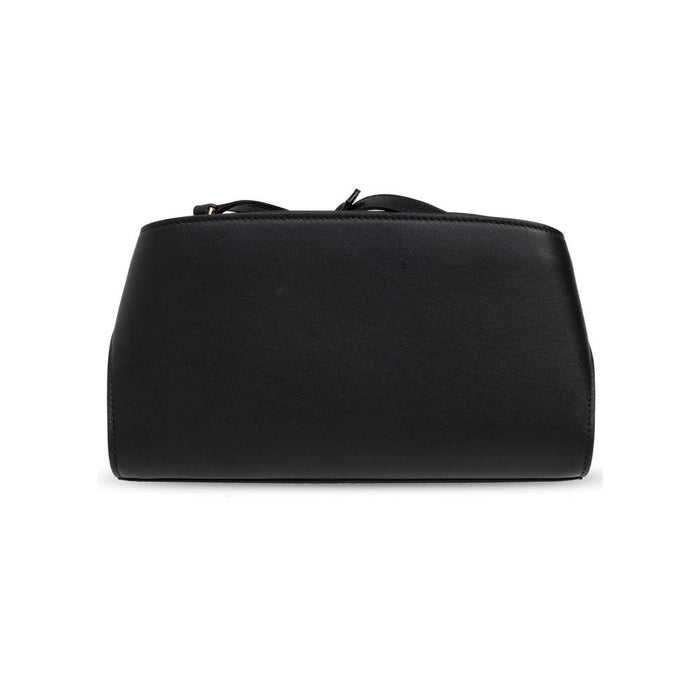 Ferragamo Black Leather Hug Logo Shoulder Crossbody Bag