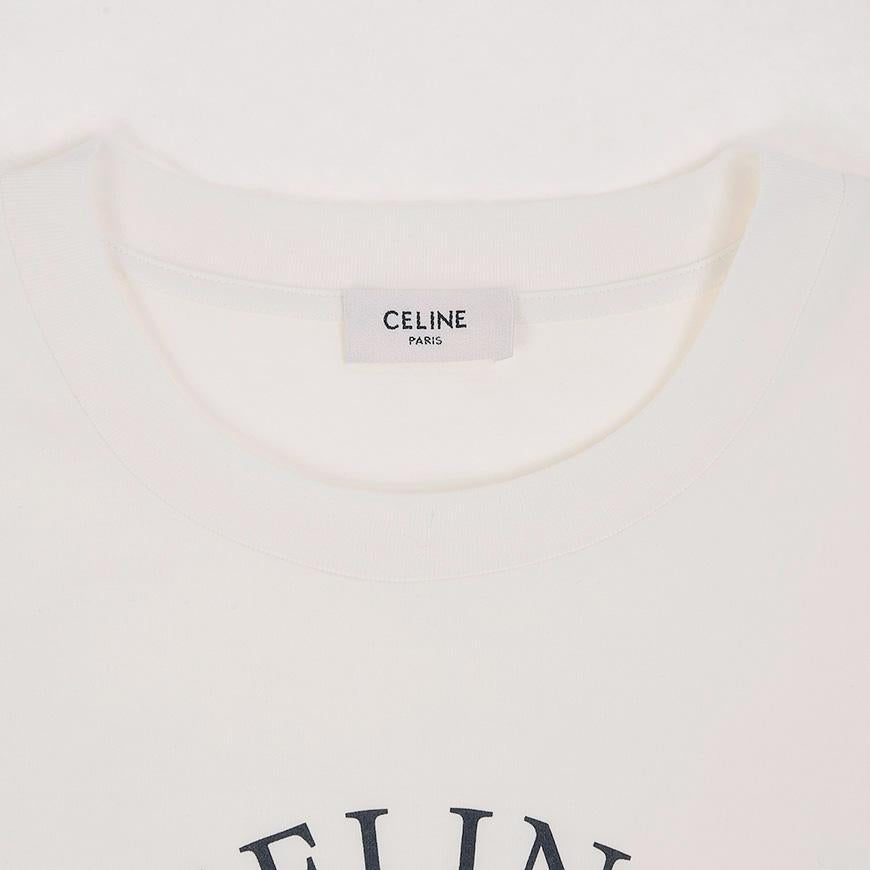 CELINE Women Logo Crop T-Shirt RX0AR507Z 01MA