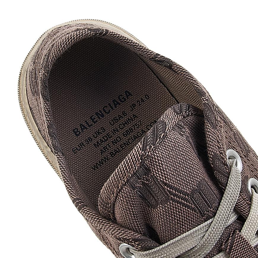 BALENCIAGA BB Monogram Low-Top Sneakers Women Black Beige