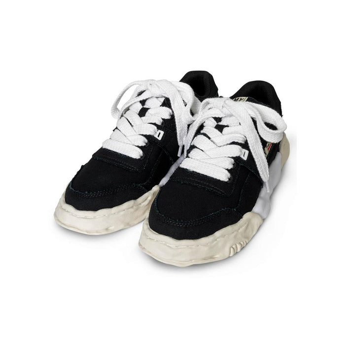 Maison Mihara Yasuhiro Black Parker Sole Canvas Low-Top Sneakers