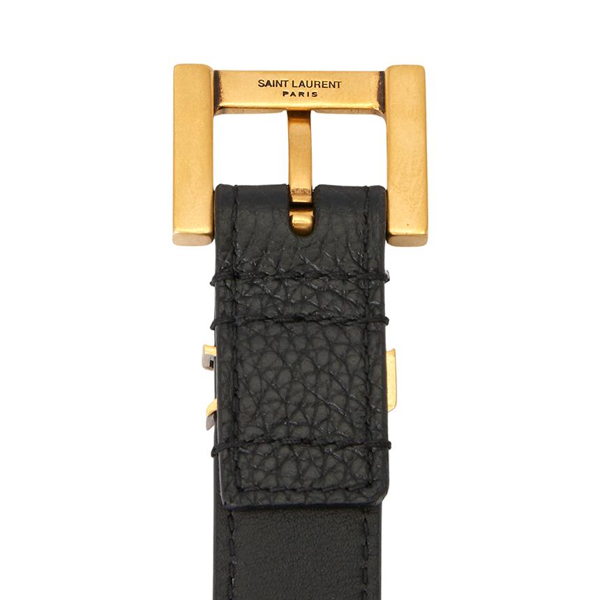 Saint Laurent Monogram Leather Men's Belt 612616 DTI0W 1000