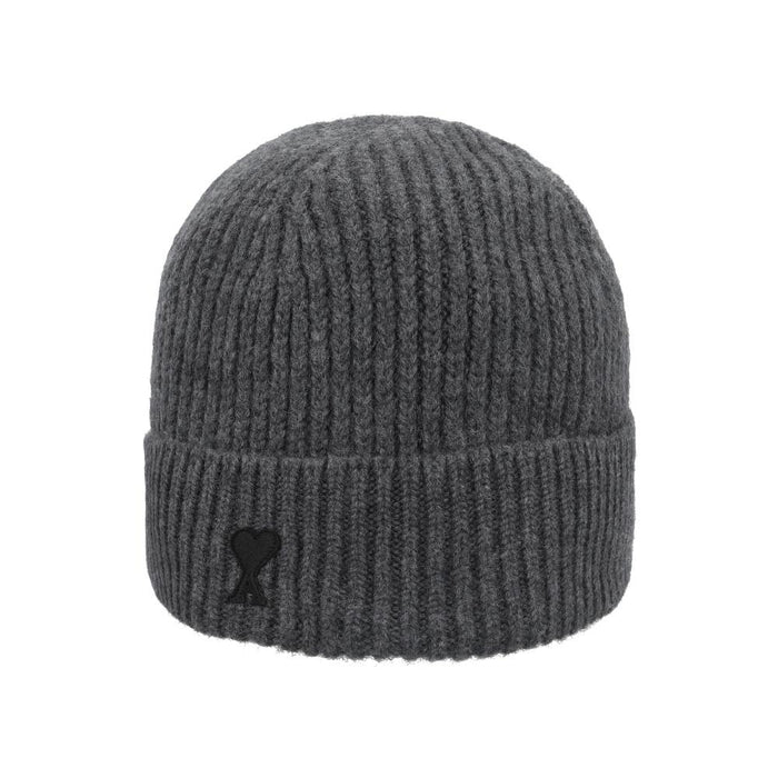 AMI Small Heart Logo Beanie Hat for Men UBO006 018 0504