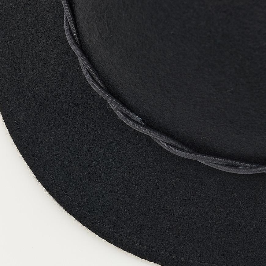 HELEN KAMINSKI Helene Wool Cloche Hat for Women HAT51844 BLACK
