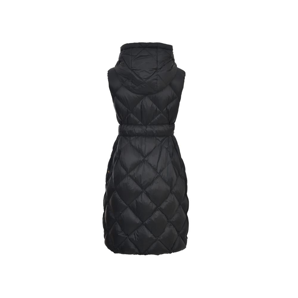 Max Mara Hooded Quilted Puffer Coat Black 252929 6075