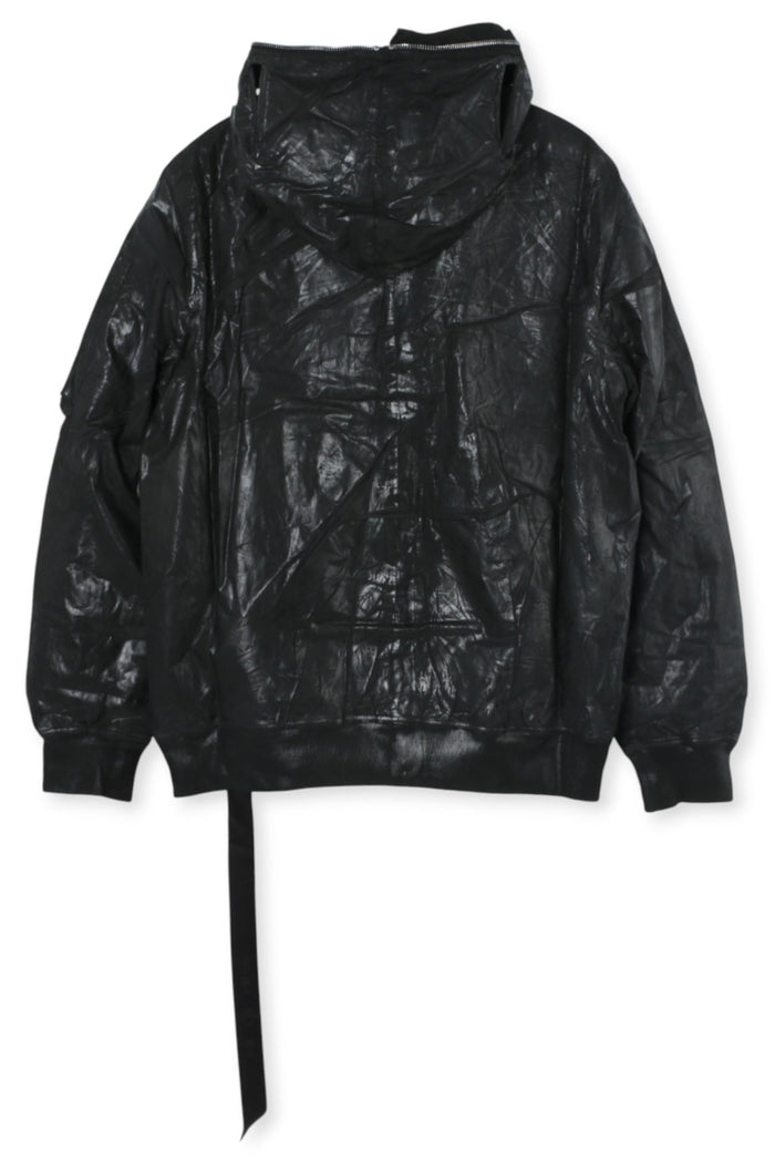Rick Owens DRKSHDW Gimp Flight Bomber Jacket Black DU01E3772 PF 09