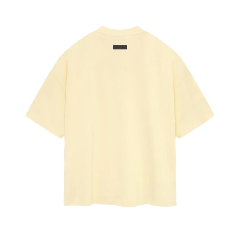 Fear of God Essentials Logo Patch Canary T-Shirt