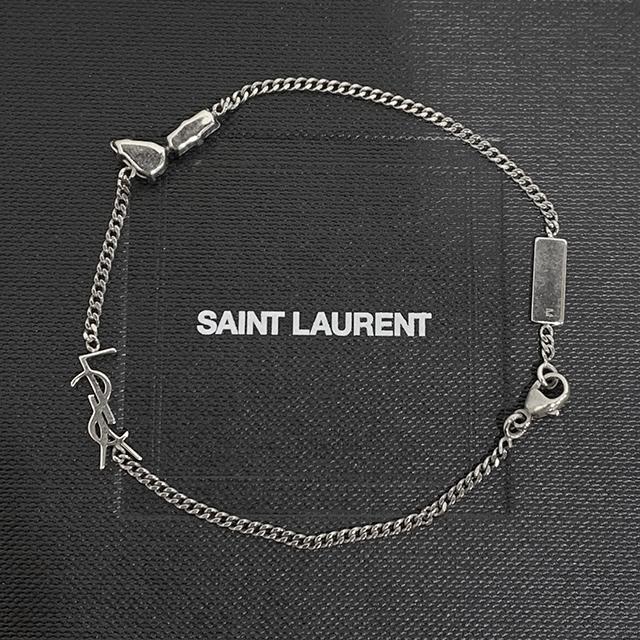 Saint Laurent Women’s YSL Monogram Opyum Rhinestone Bracelet