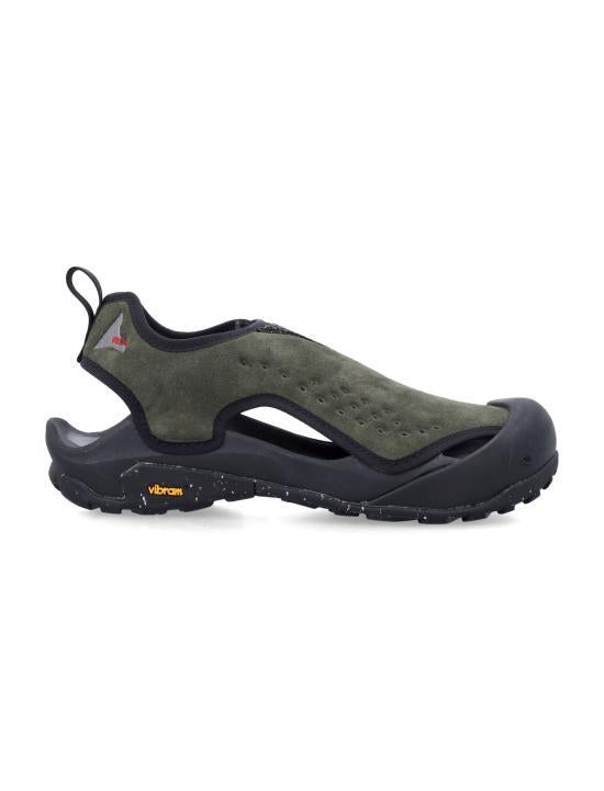 ROA Olive Leather Sandals Slippers for Women