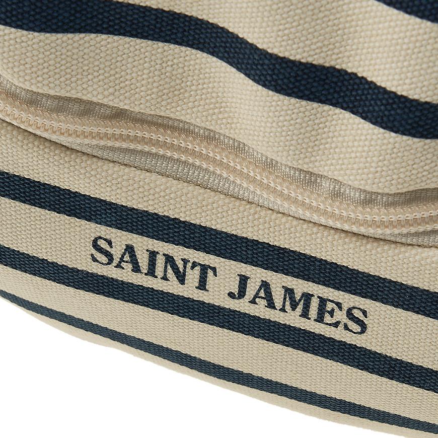 Saint James Ecru/Navy Unisex Body Belt Bag Crossbody