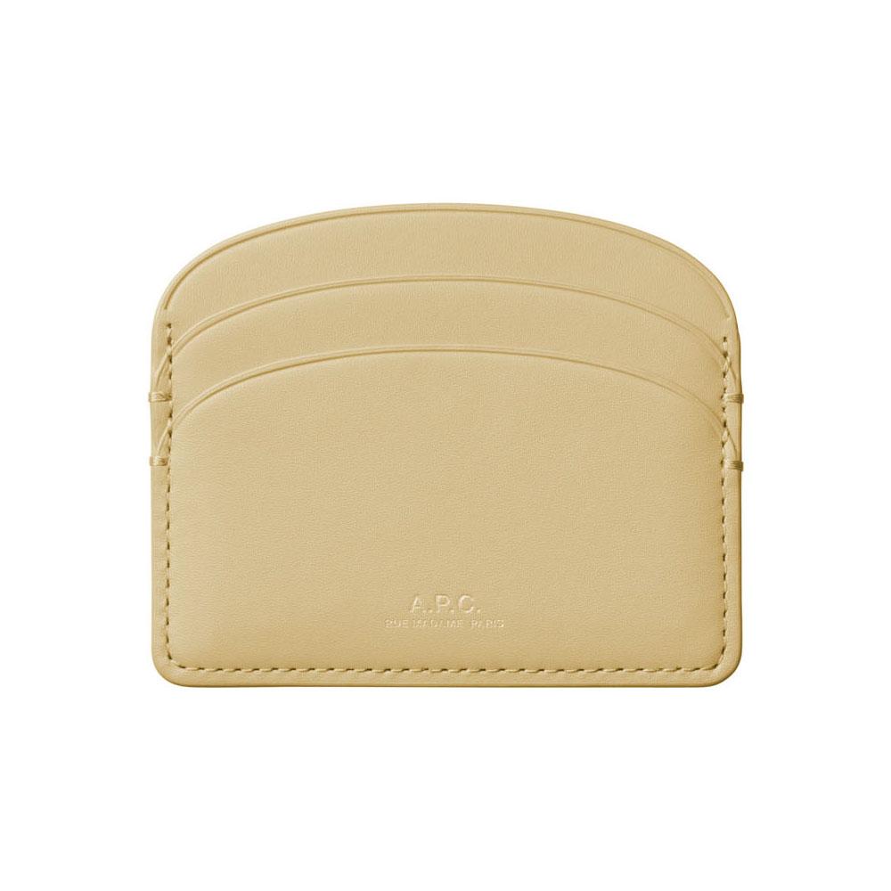 A.P.C. Demi-Lune Logo Half-Moon Card Holder F63270 BAP