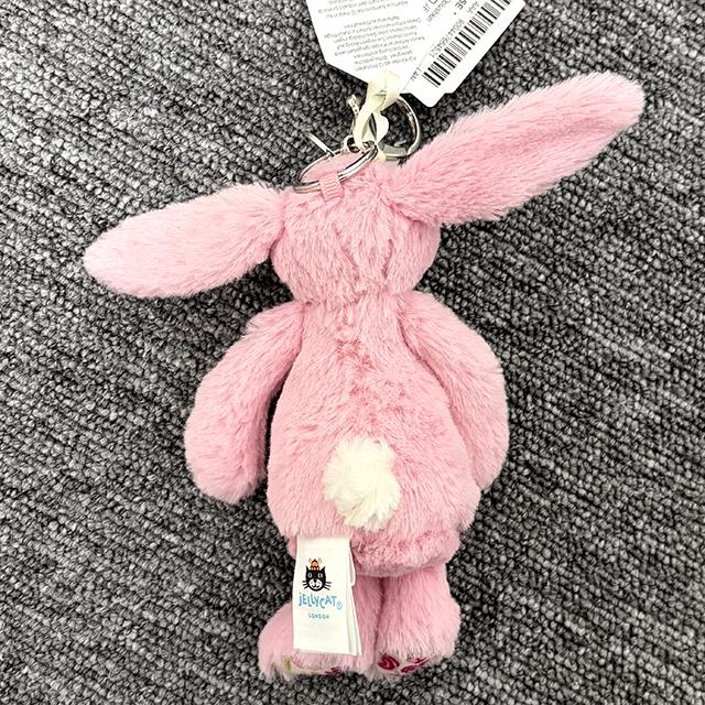 jELLYCAT Blushkin Blossom Bunny Bag Charm Keyring Accessory BP4ROSE