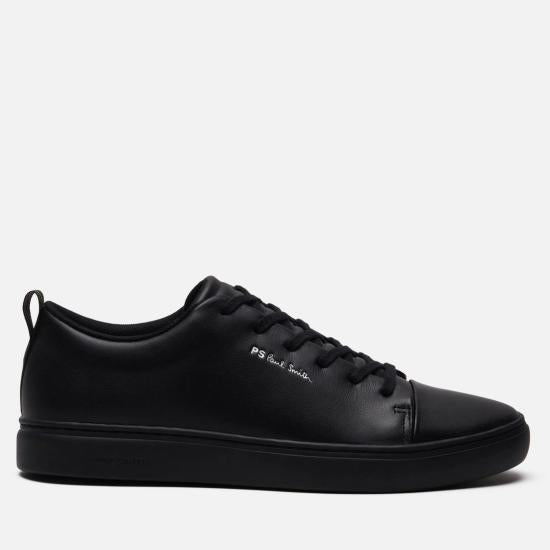 Paul Smith Leather Low-Top Sneakers for Men M2S LEE19 JLEA 79 BLACK DOM