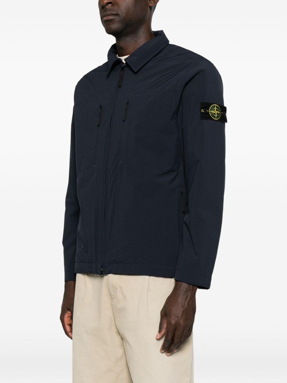 STONE ISLAND Black Nylon Bomber Jacket for Men