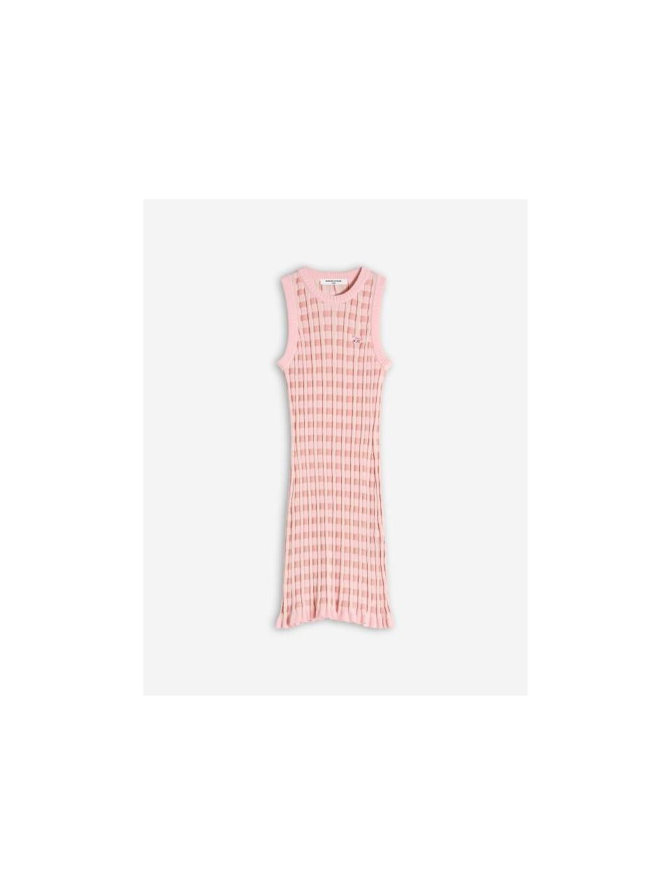 Maison Kitsune Baby Fox Patch Check Short Dress OW01606 KT1120 0139