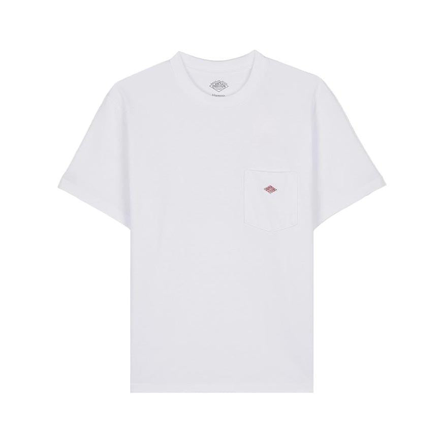 DANTON Women’s Short Sleeve Pocket T-Shirt DT C0197 TCB WHITE