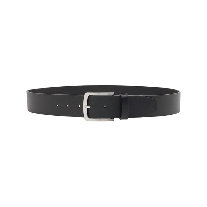 HUGO BOSS Men’s Logo Engraved Leather Belt Black