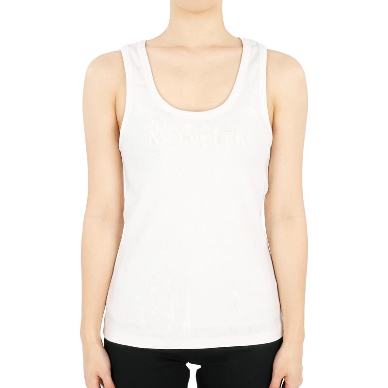 Moncler Women’s Sleeveless Crewneck T-Shirt White