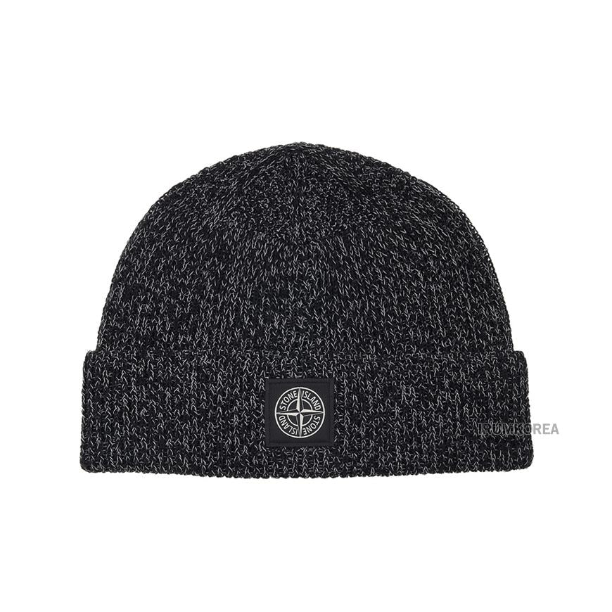 STONE ISLAND Unisex Knit Reflective Beanie K2S15N100001 S00L3 V0M29
