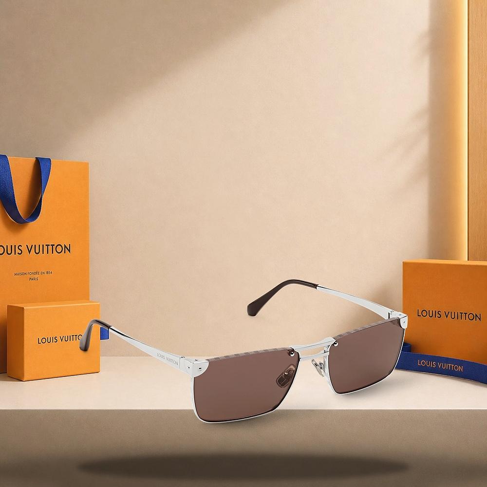 Louis Vuitton Heritage Metal Low Square Sunglasses Square Frame Z3240U