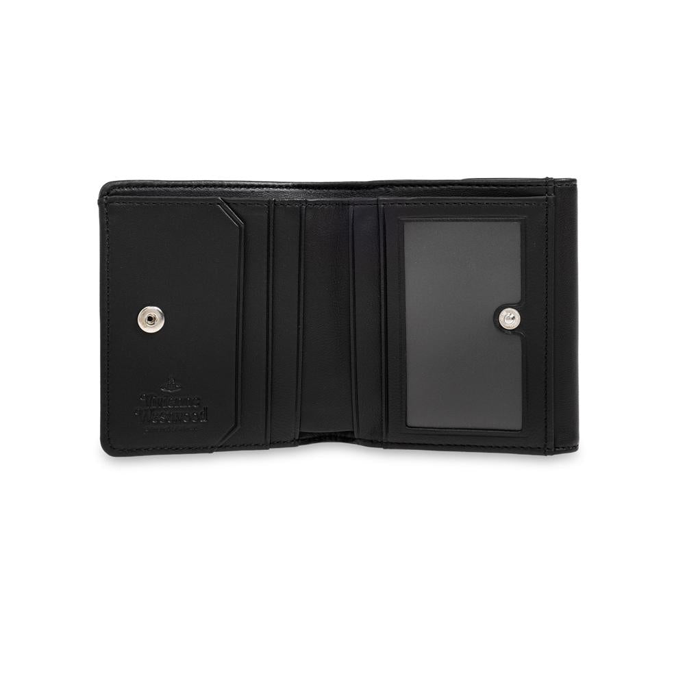 Vivienne Westwood Black ORB Logo Small Bifold Wallet 5115002JW L001L N403