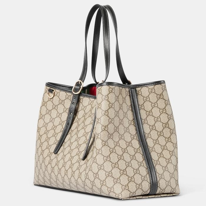 GUCCI GG Emblem Medium Tote Shoulder Bag 815213 FAD6L 9741