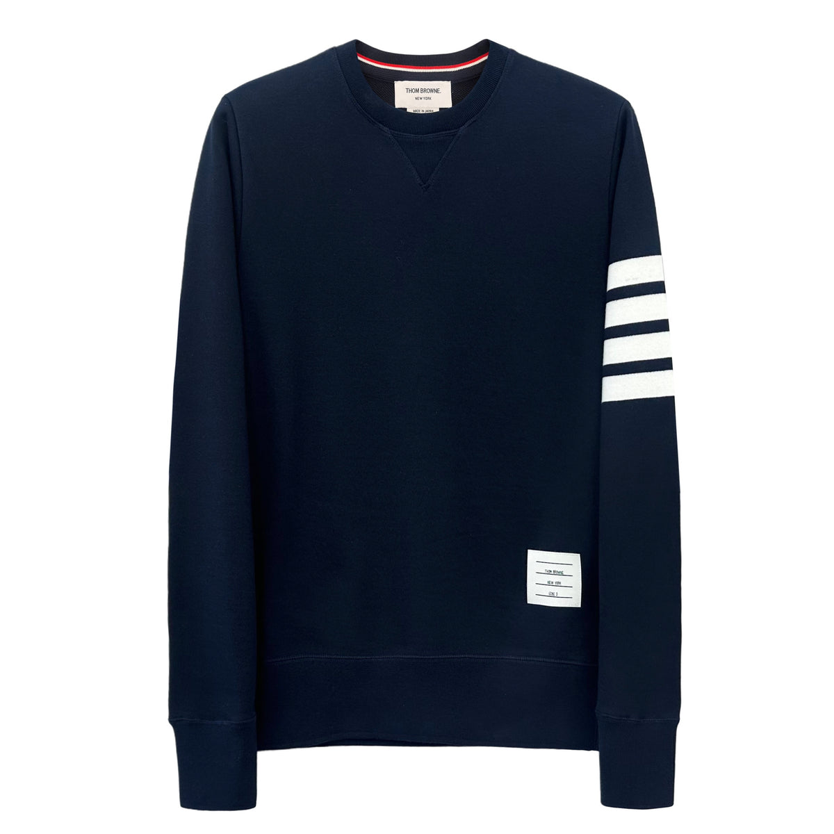 THOM BROWNE Diagonal Armband Crewneck Sweatshirt Men’s MJT021L 461 MJT021H 461