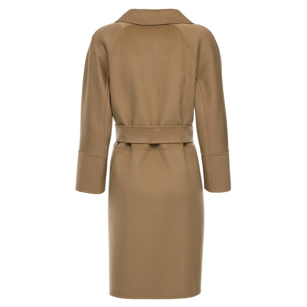 Max Mara Women's Camel Wool Belted Coat 2390160439 045