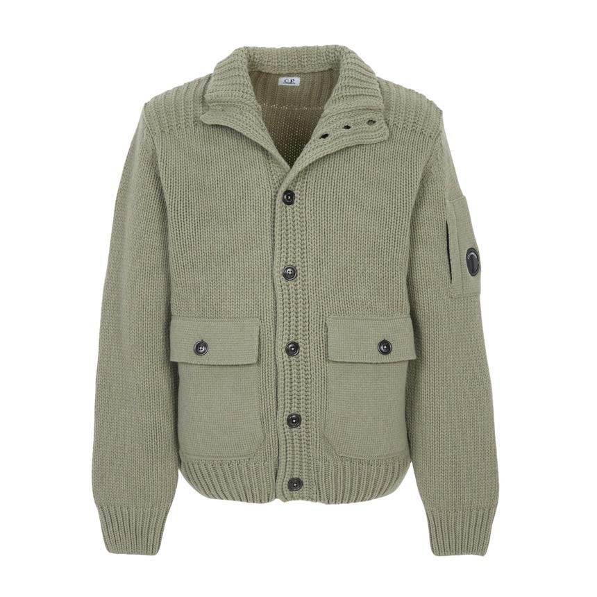 CP Company Men’s Knit Cardigan Green
