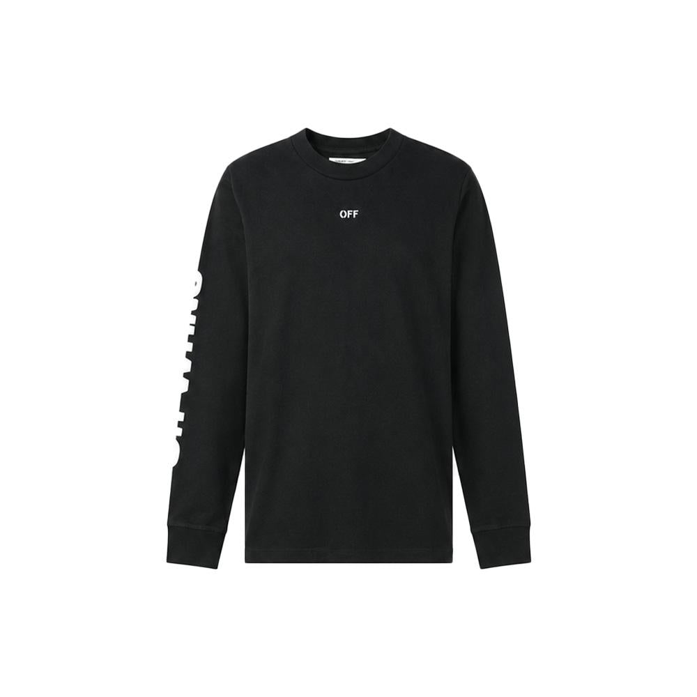 OFF WHITE 15th Anniversary Skull Graphic Long Sleeve T-Shirt Black