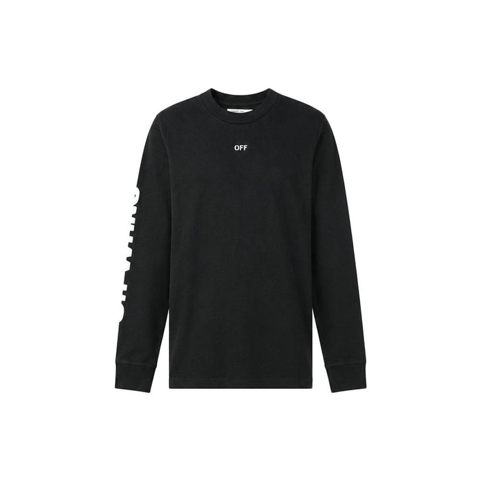 OFF WHITE 15th Anniversary Skull Graphic Long Sleeve T-Shirt Black